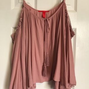 Chelsea and violet dusty rose pink boho flowy top